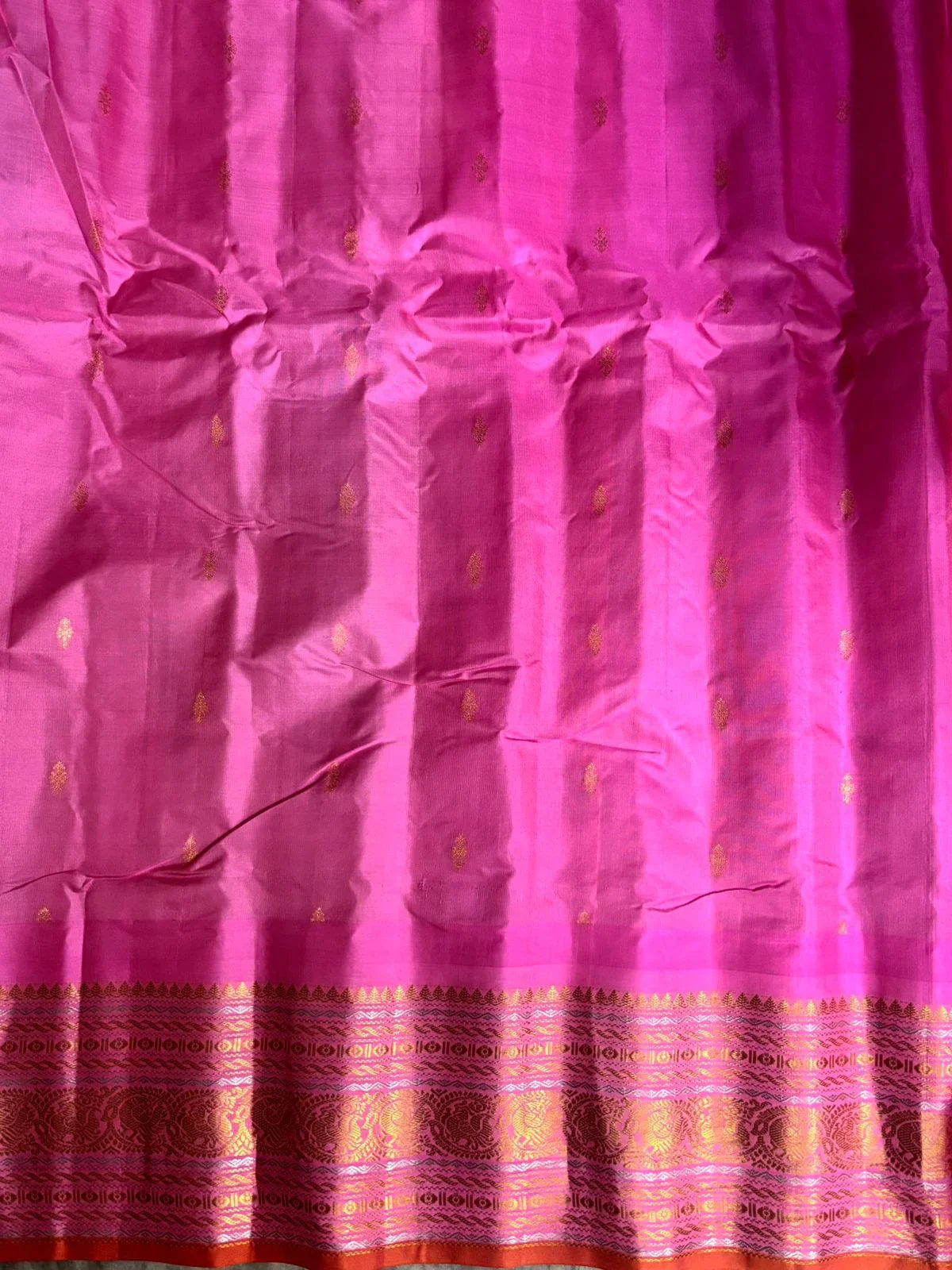 GADWAL SILK SARI BLACK - pochampallysarees.com