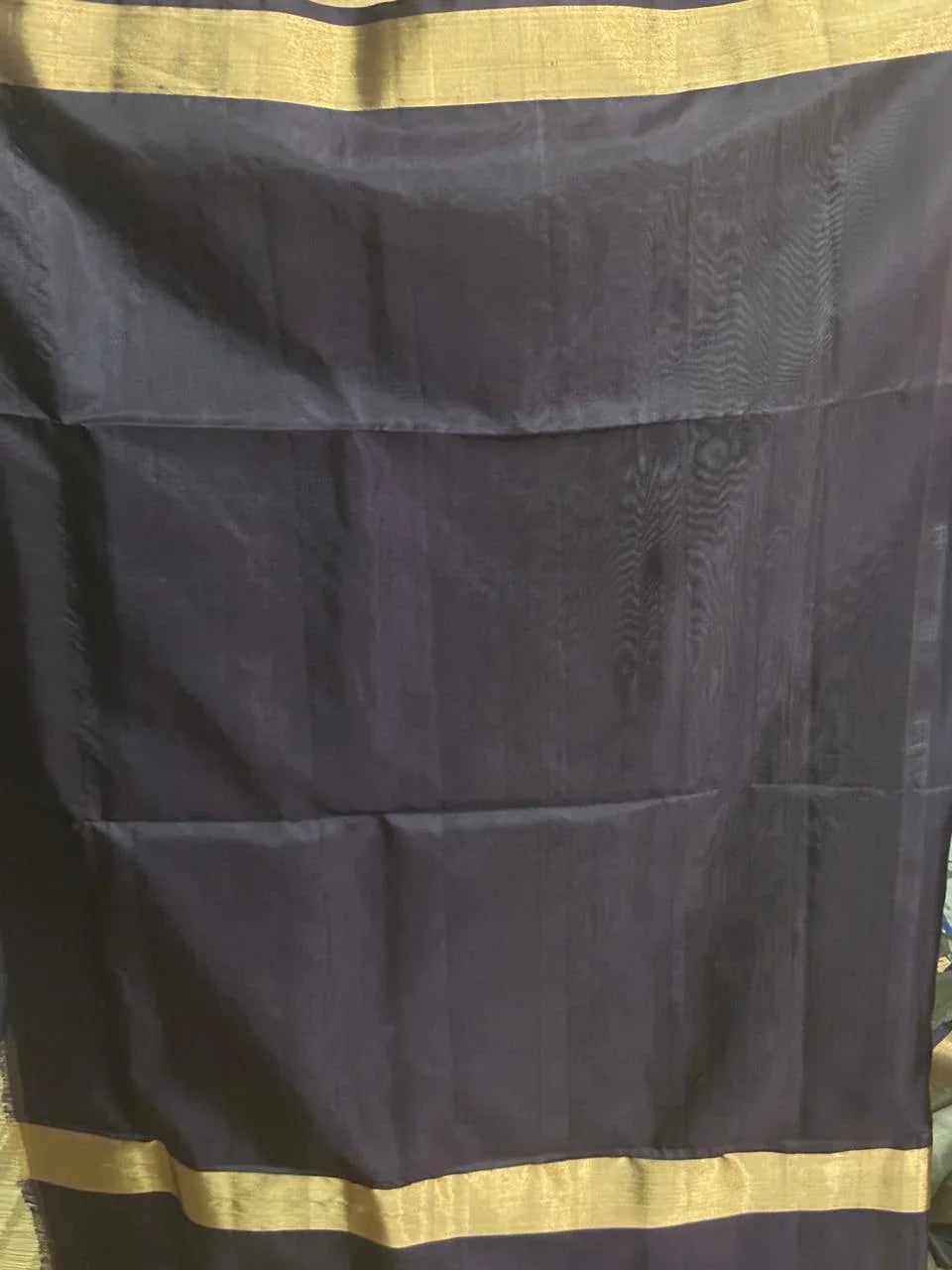 Gray Chocolate Color Designer Kanchi Pure Soft Silk Saree - pochampallysarees.com