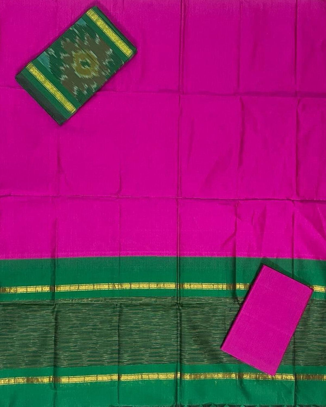 IKKAT POLY COTTON DRESS MATERIAL - pochampallysarees.com