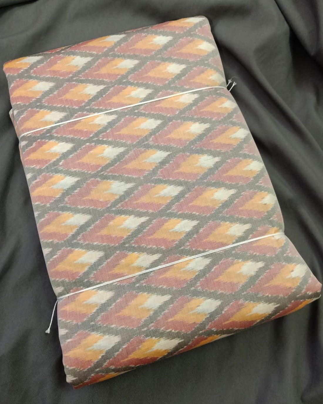 IKKAT SICO CREAM COLOR FABRIC - pochampallysarees.com