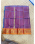 KANCHIPURAM PATTU PURPLE COLOR PAVADAI FOR KIDS - pochampallysarees.com