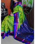 KUPPADAM PATTU GREEN COLOUR SAREE ONLINE - pochampallysarees.com
