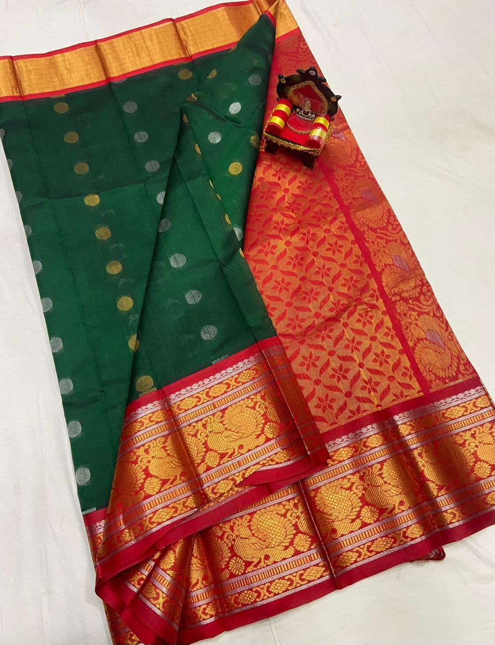 KUPPADAM PATTU SAREE - pochampallysarees.com