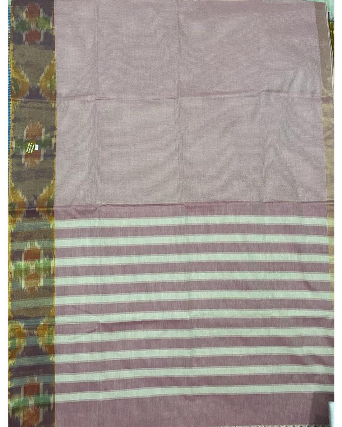 MANGALAGIRI COTTON POCHAMPALLY BORDER SAREE - pochampallysarees.com