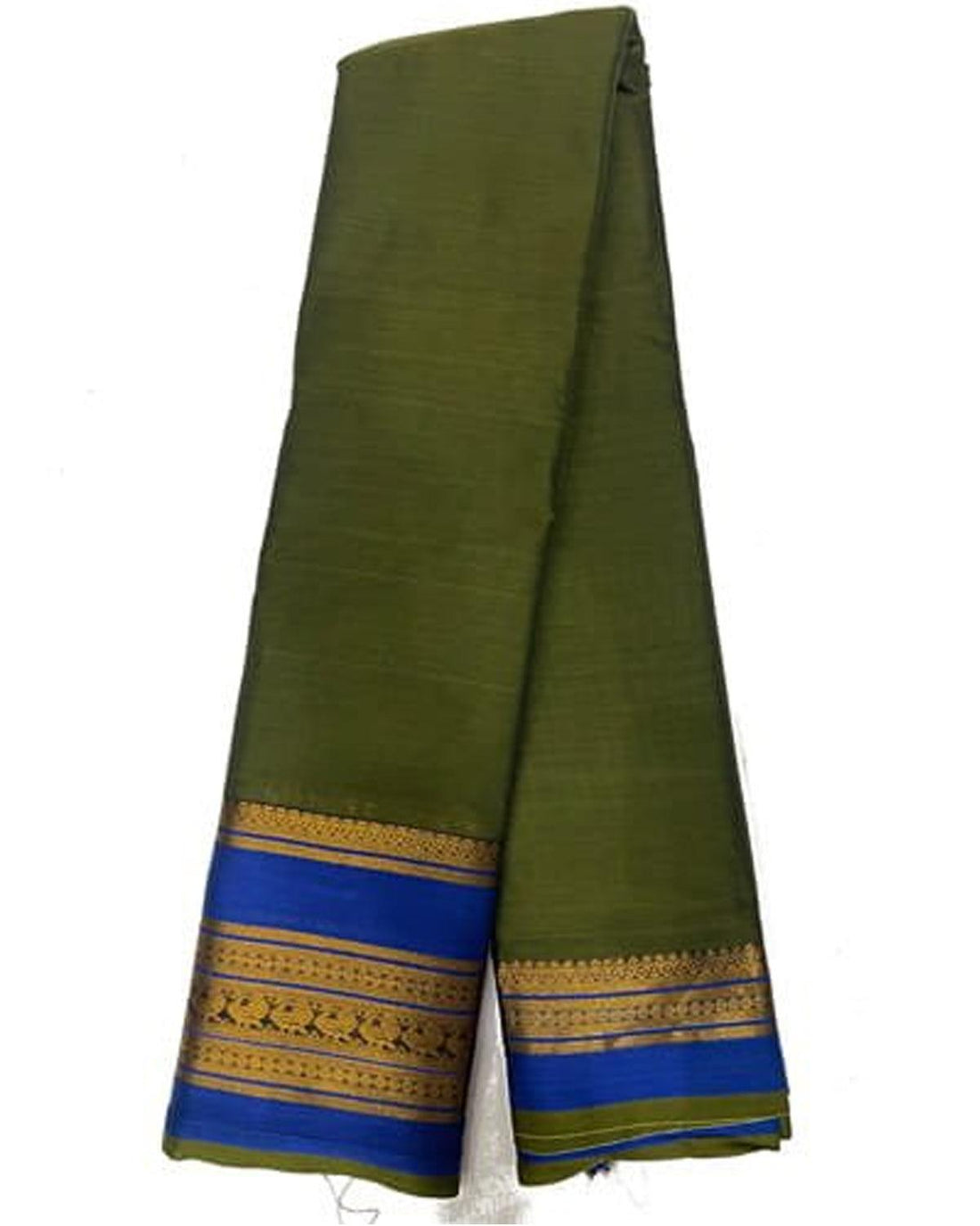 NARAYANPET SAREE GREEN COLOR - pochampallysarees.com