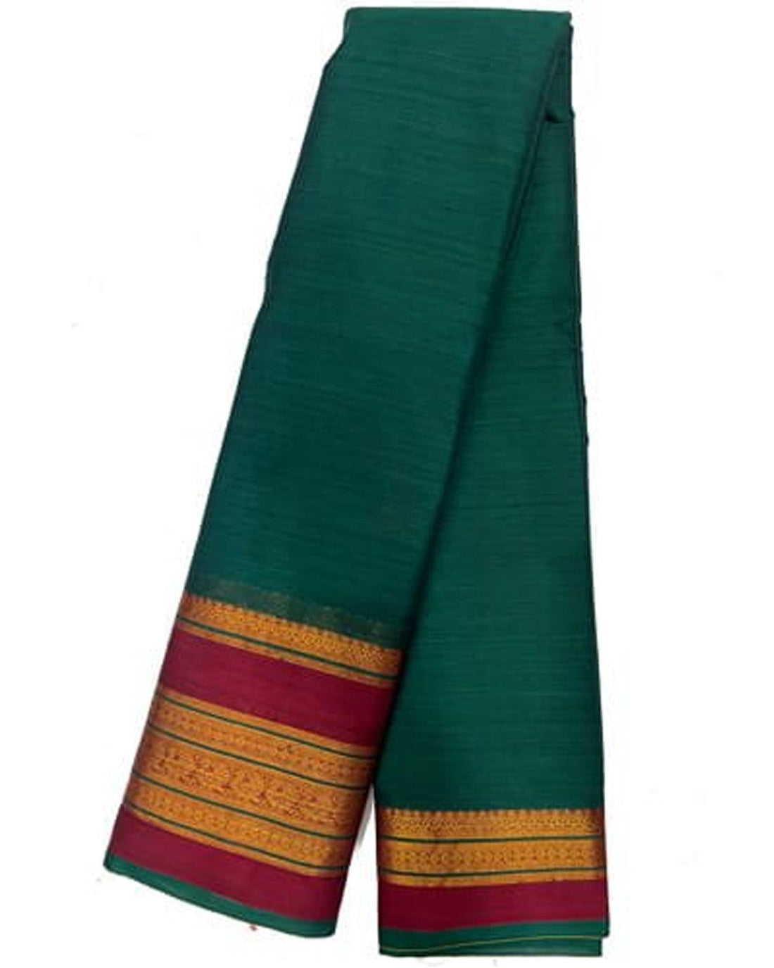 NARAYANPET SAREE RAMA GREEN COLOR - pochampallysarees.com