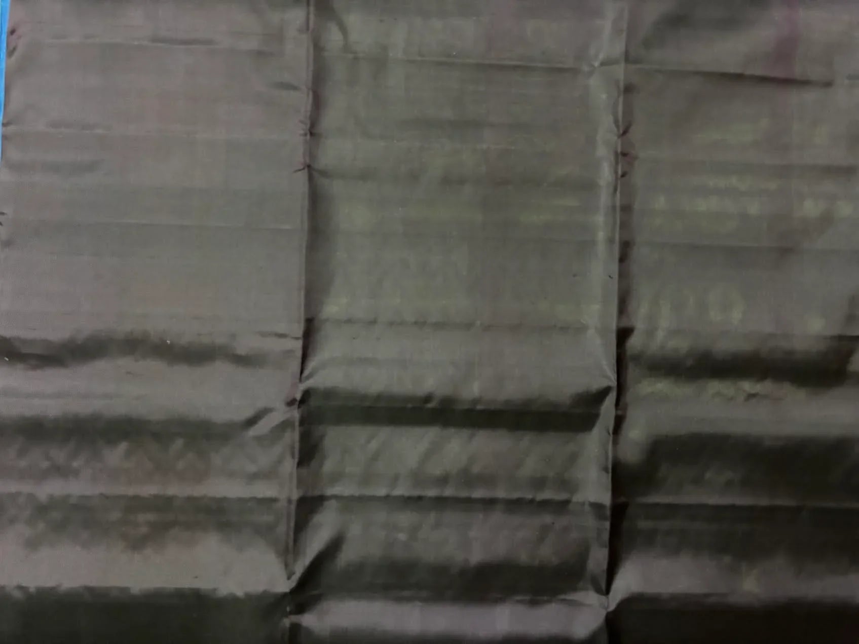 PURE SOFT SILK SAREE PISTA GREEN AND CHOCOLATE WITH ALLOVER ZARI WEAVES IN BORDER CHECKS WITH BUTTAS STYLE - pochampallysarees.com