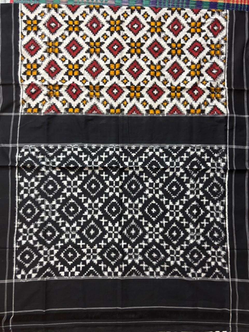POCHAMPALLY DOUBLE IKKAT COTTON - pochampallysarees.com
