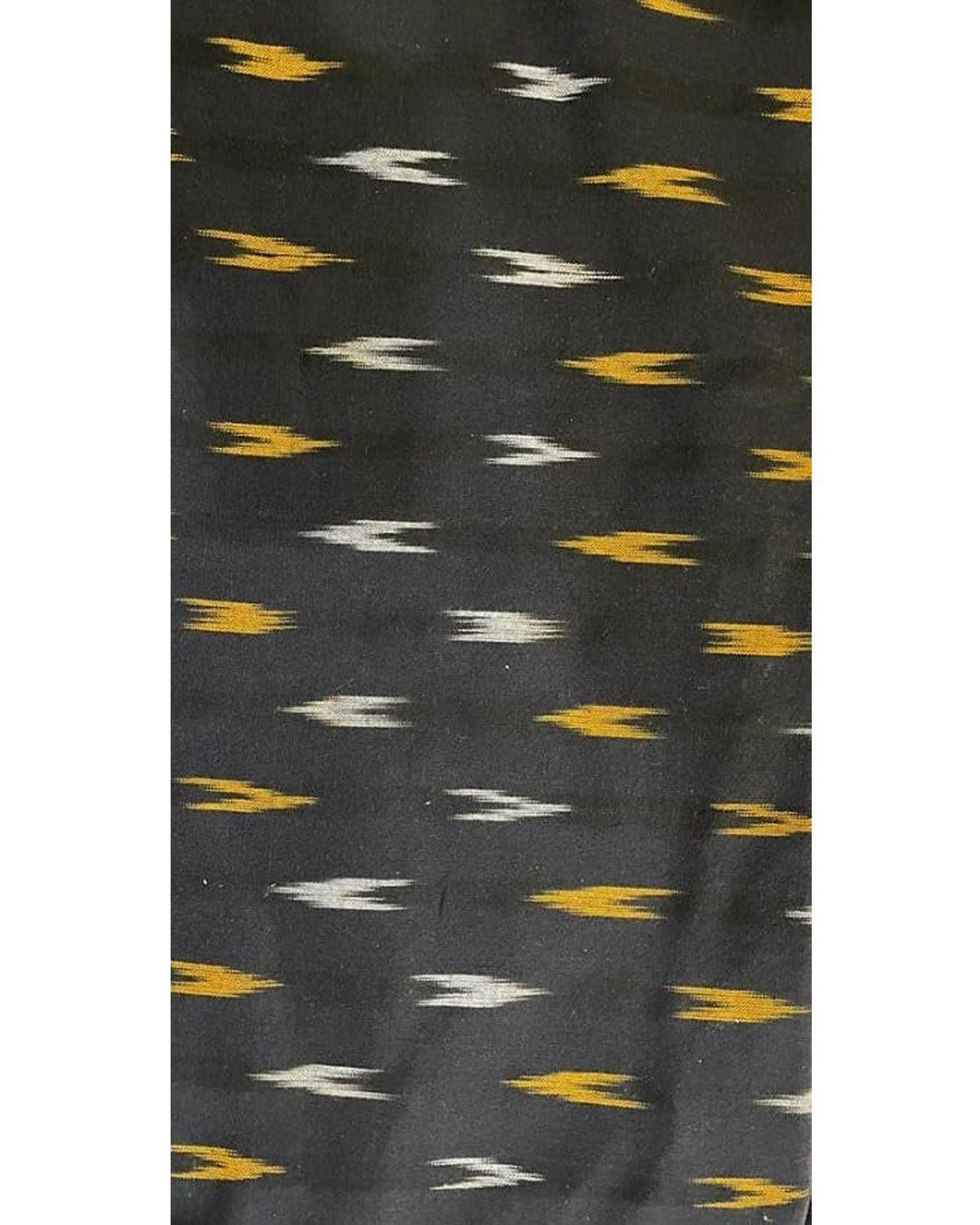 POCHAMPALLY IKAT COTTON BLACK FARIC - pochampallysarees.com