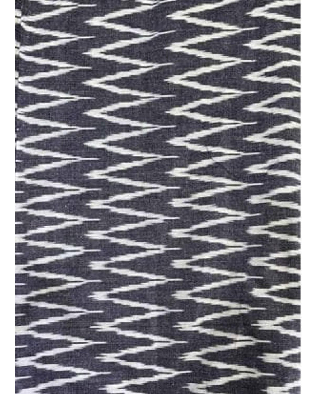 POCHAMPALLY IKAT COTTON GRAY COLOR FABRIC - pochampallysarees.com