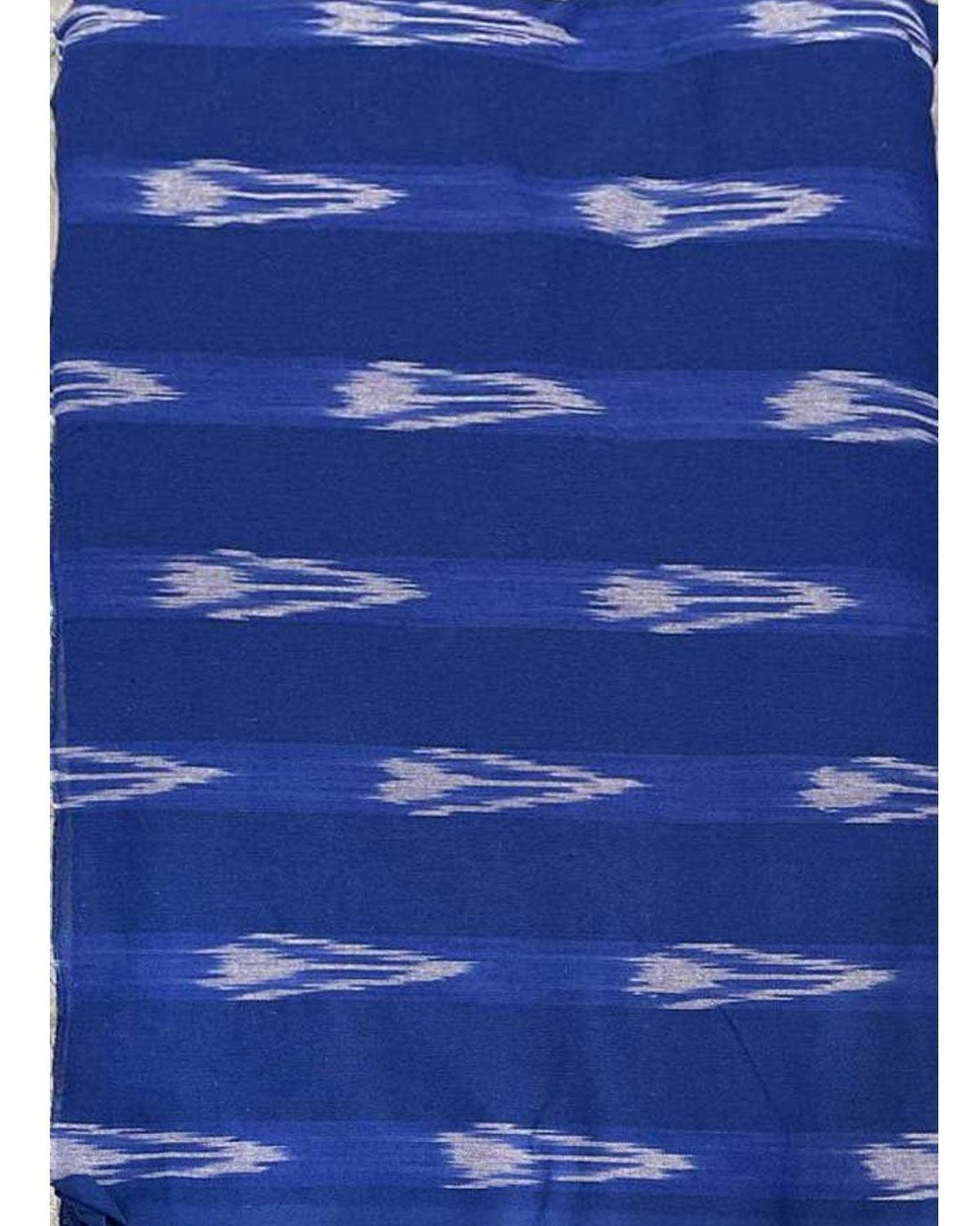 POCHAMPALLY IKAT COTTON SKY BLUE COLOR FABRIC - pochampallysarees.com
