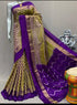 POCHAMPALLY IKAT SILK BROWN SARI - pochampallysarees.com