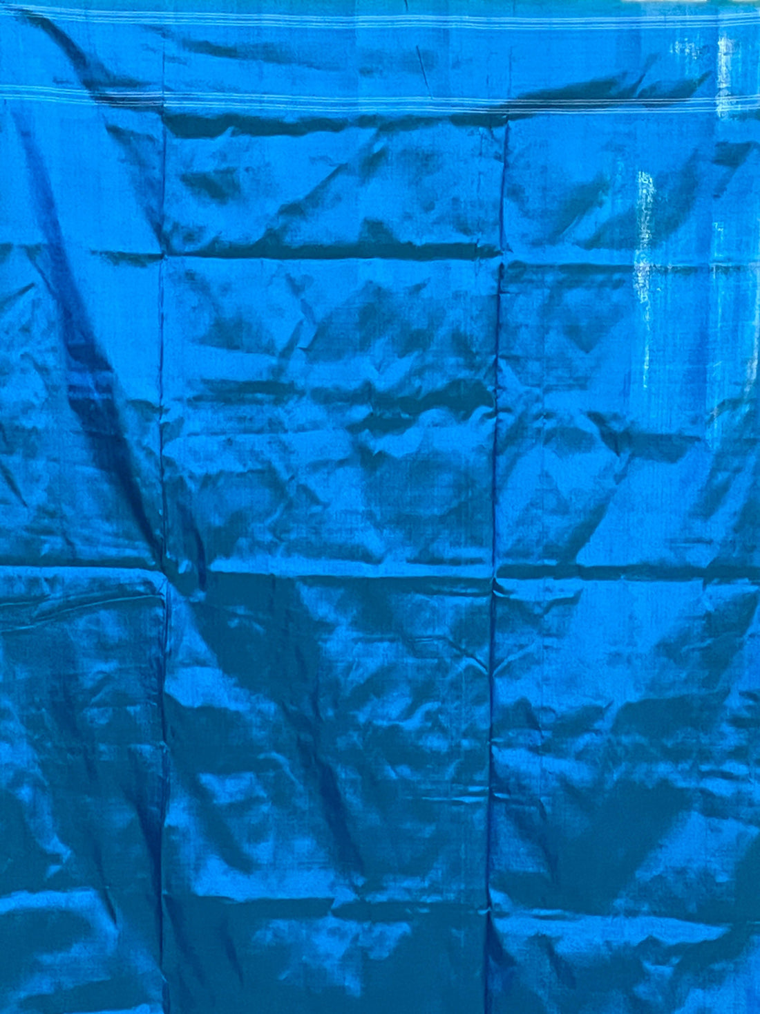 Pochampally Ikkat Silk Gray Blue - pochampallysarees.com