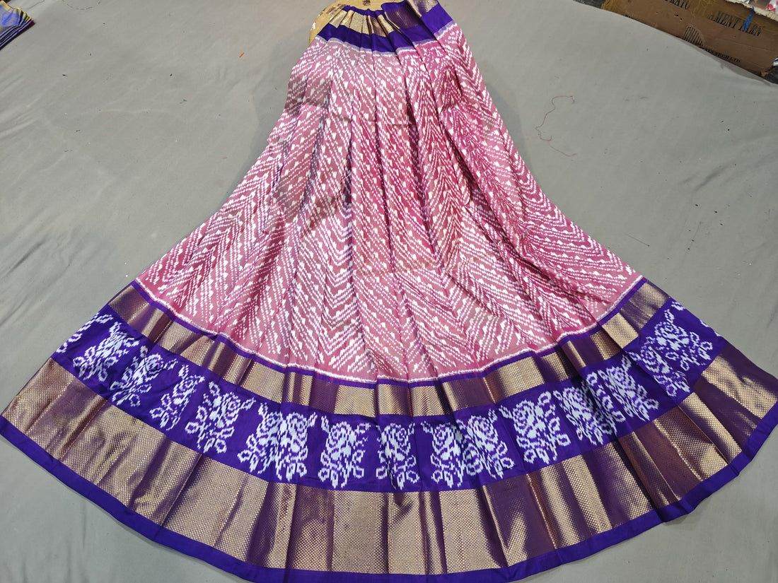 Pochampally Ikkat Silk Lehenga - pochampallysarees.com