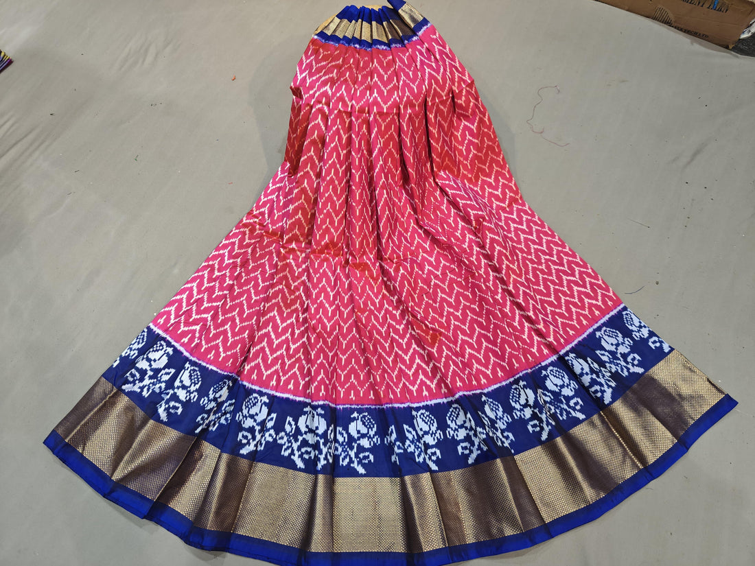 Pochampally Ikkat Silk Lehenga - pochampallysarees.com