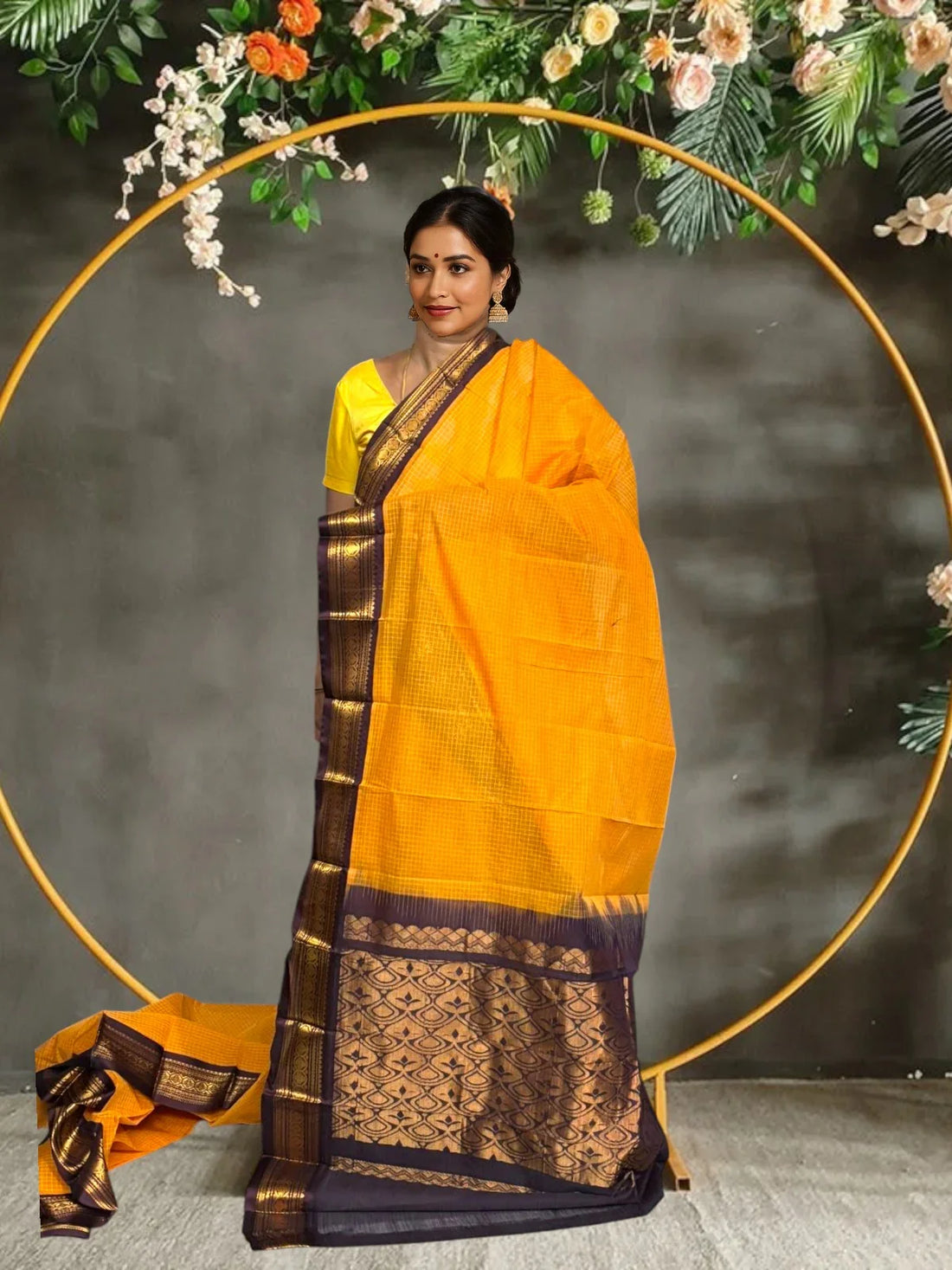 PURE GADWAL COTTON - A19 - pochampallysarees.com