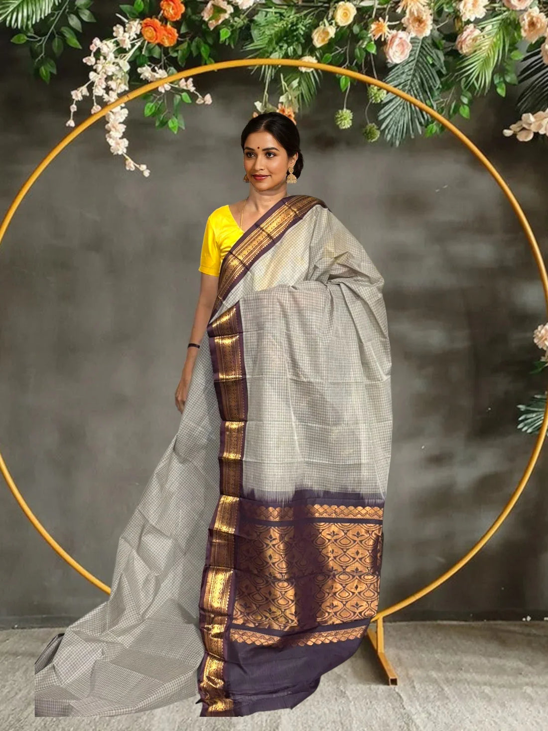 PURE GADWAL COTTON - a23 - pochampallysarees.com