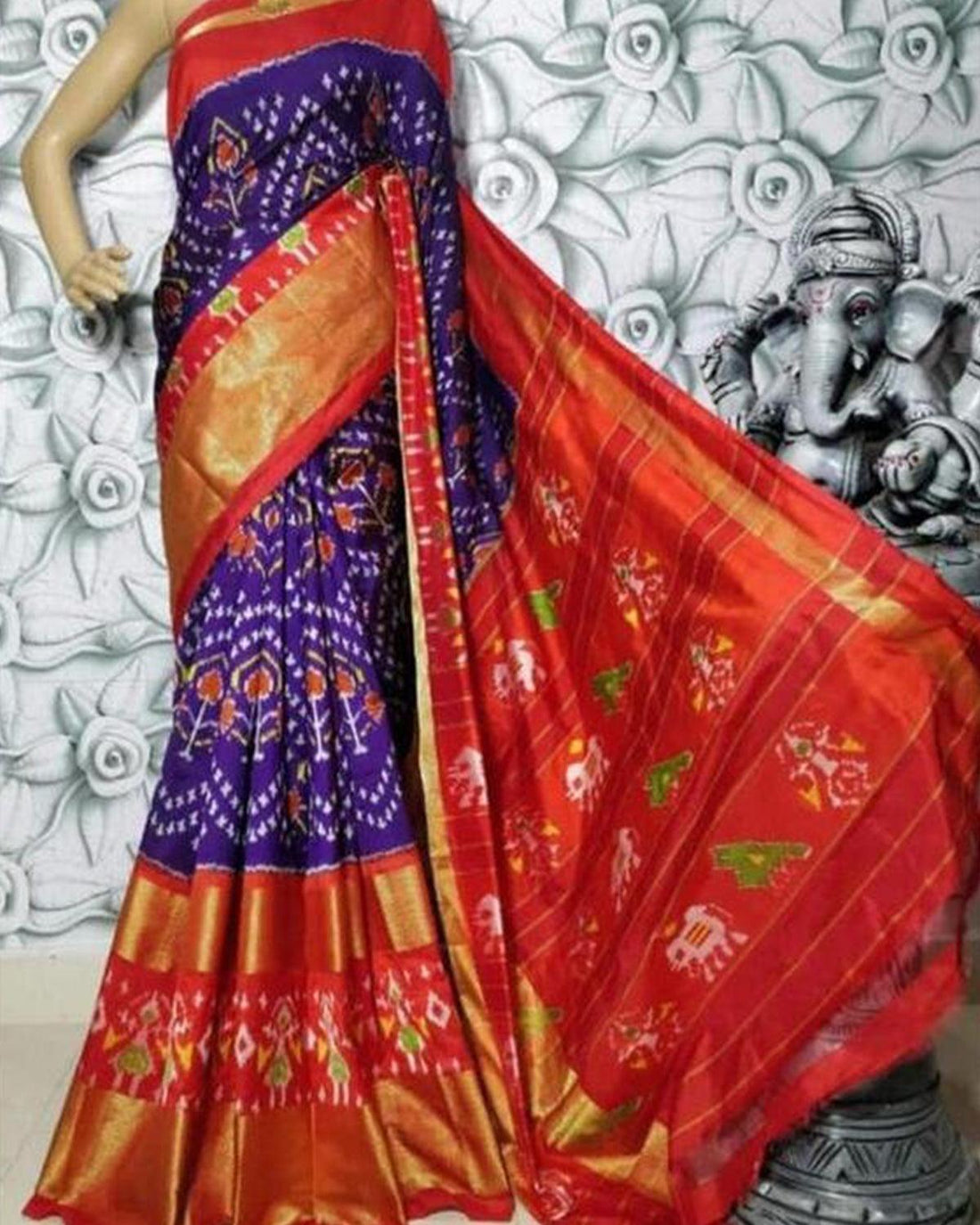 PURE IKAT SILK SAREE ONLINE - pochampallysarees.com