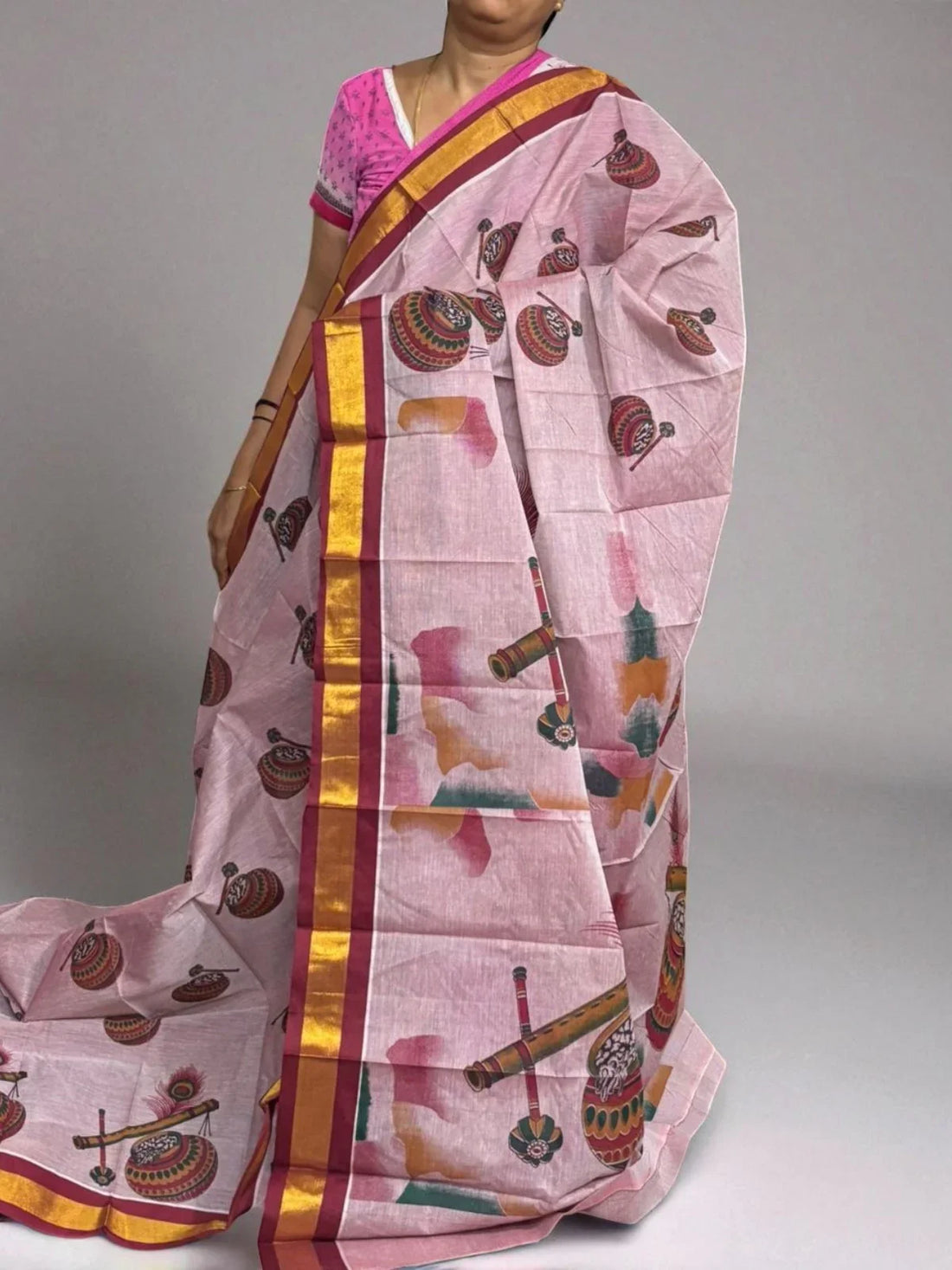 PURE MANGALAGIRI COTTON SAREE - pochampallysarees.com