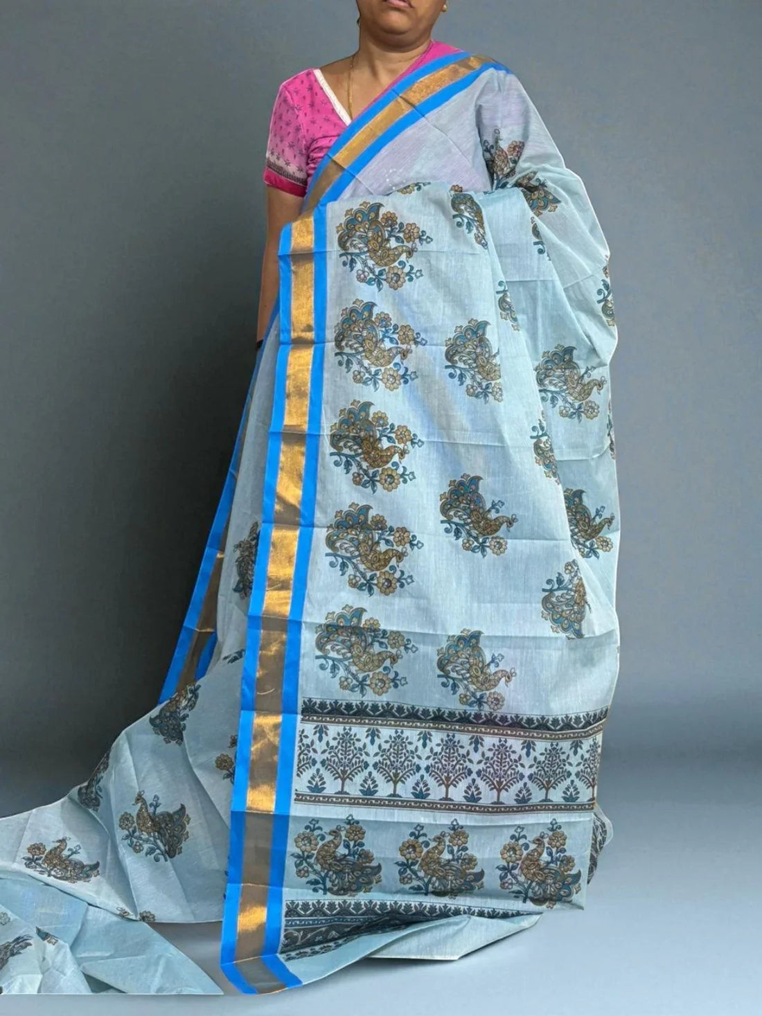 PURE MANGALAGIRI COTTON SAREE - pochampallysarees.com