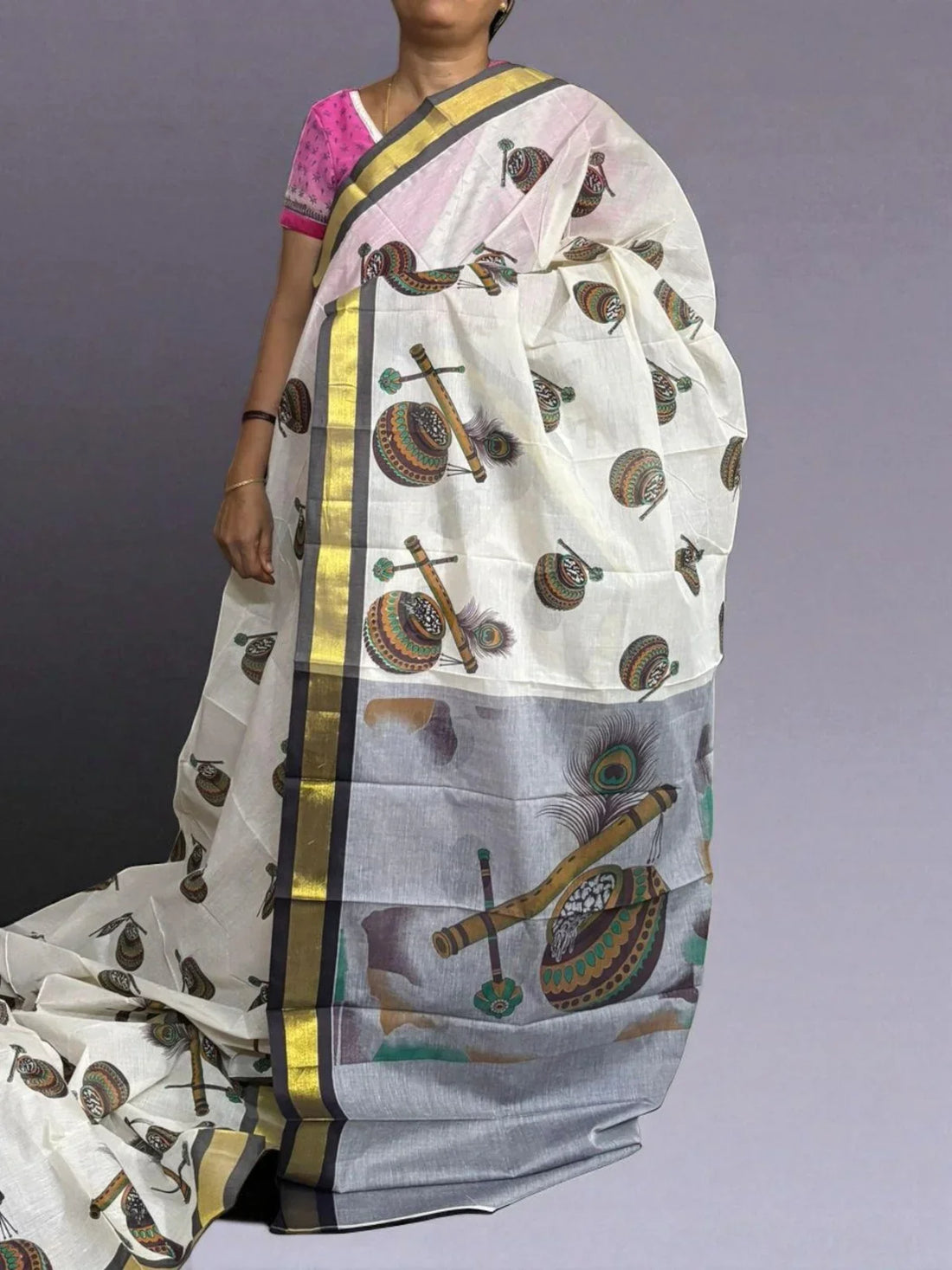 PURE MANGALAGIRI COTTON SAREE - pochampallysarees.com