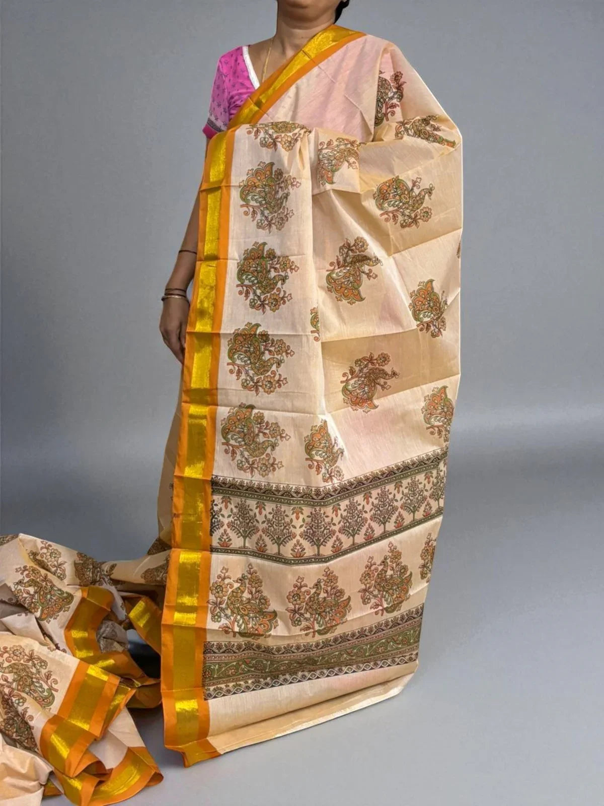 PURE MANGALAGIRI COTTON SAREE - pochampallysarees.com
