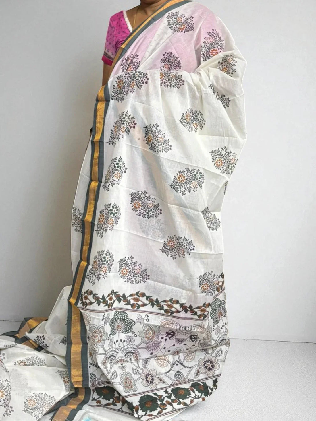 PURE MANGALAGIRI COTTON SAREE - pochampallysarees.com