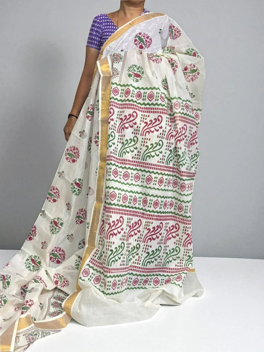 PURE MANGALAGIRI COTTON SAREE - pochampallysarees.com