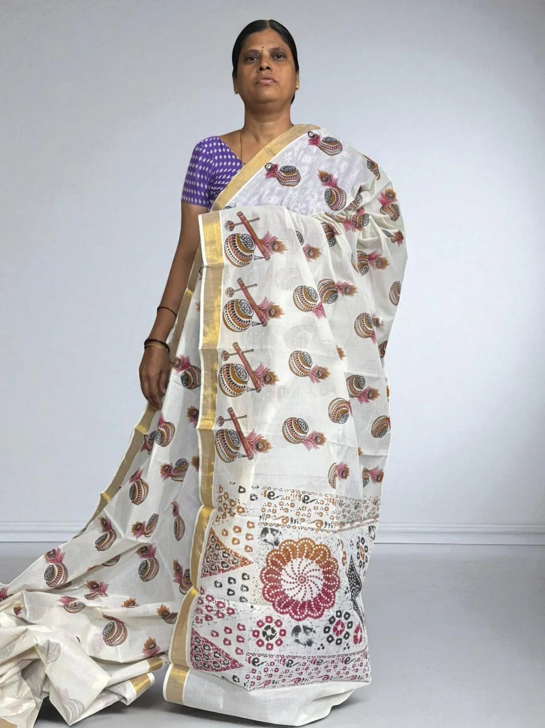 PURE MANGALAGIRI COTTON SAREE - pochampallysarees.com