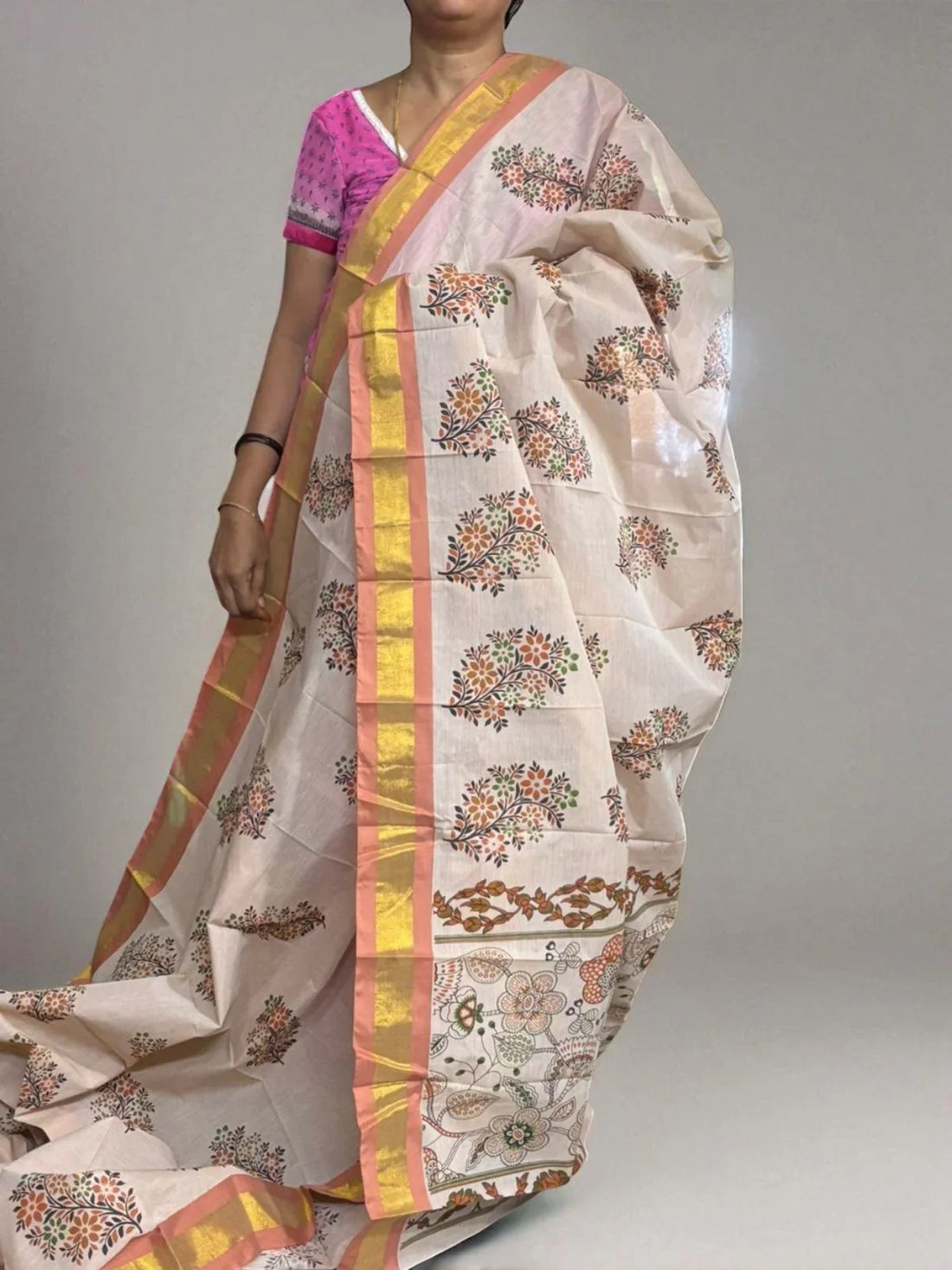 PURE MANGALAGIRI COTTON SAREE - pochampallysarees.com
