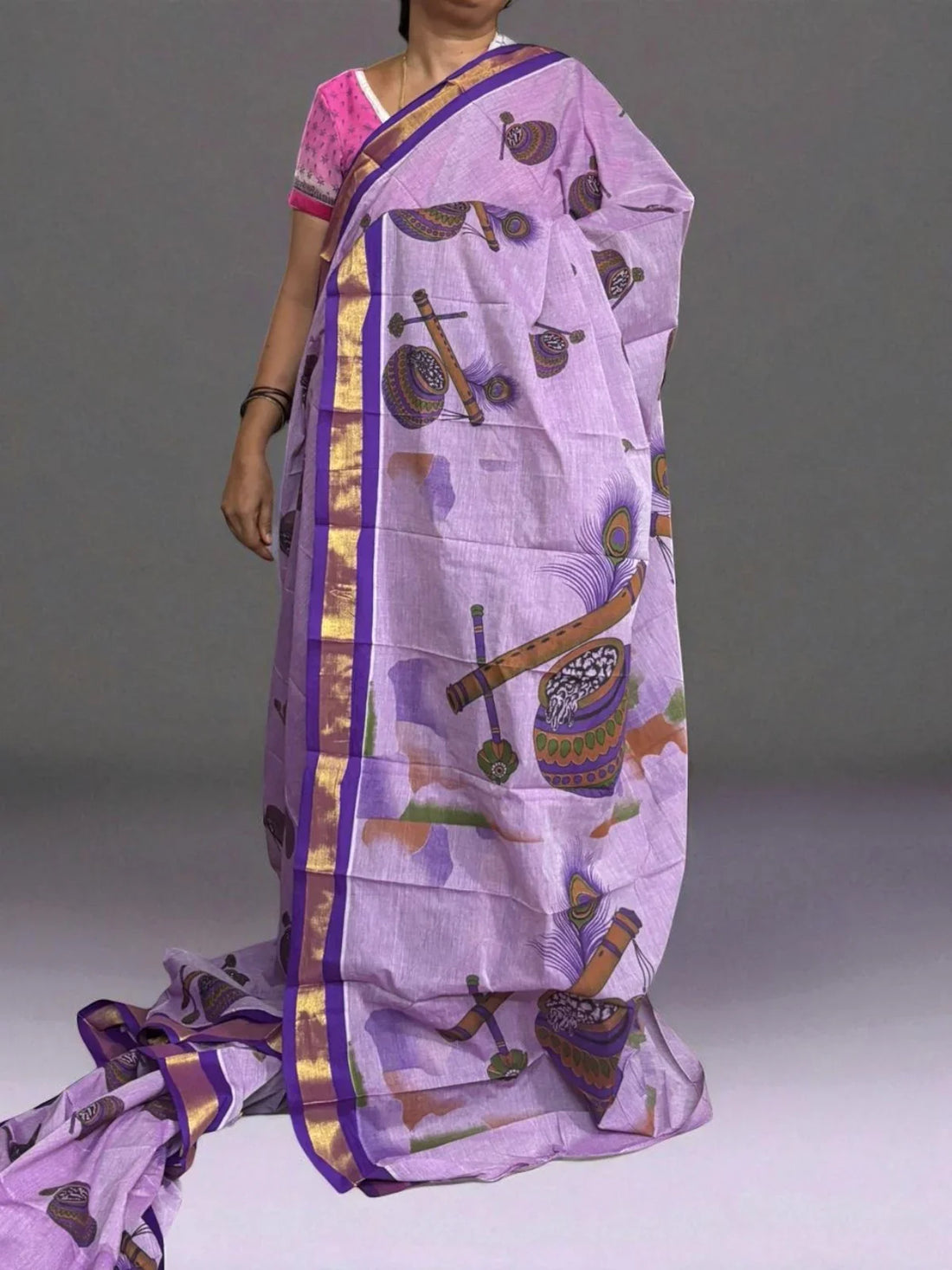 PURE MANGALAGIRI COTTON SAREE - pochampallysarees.com