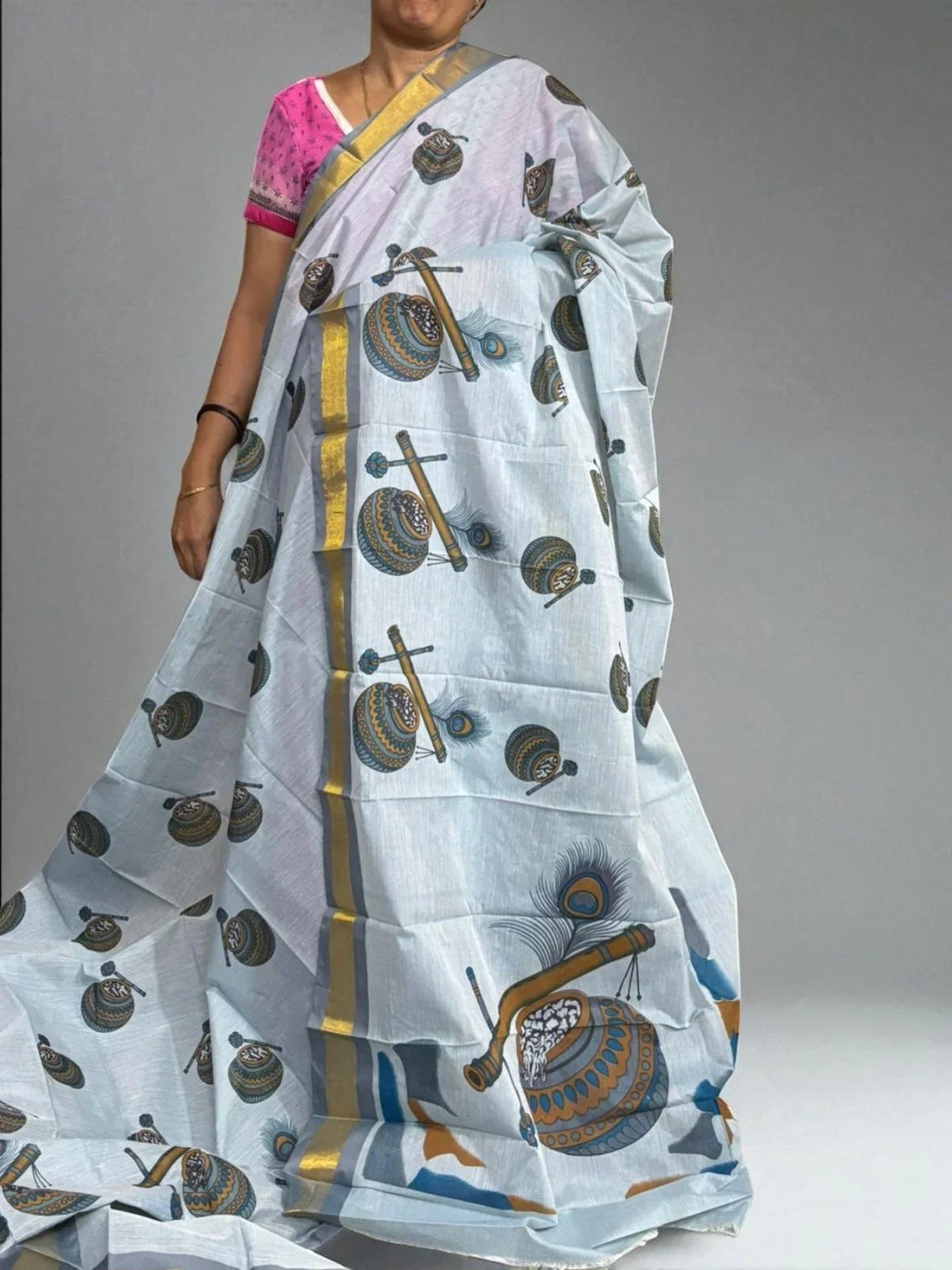 PURE MANGALAGIRI COTTON SAREE - pochampallysarees.com