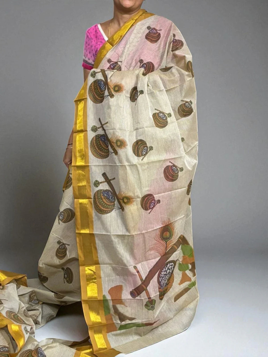 PURE MANGALAGIRI COTTON SAREE - pochampallysarees.com