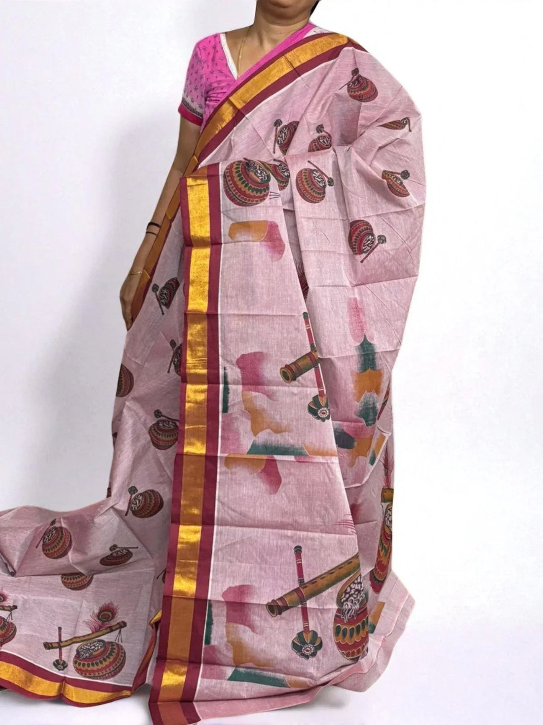 PURE MANGALAGIRI COTTON SAREE - pochampallysarees.com