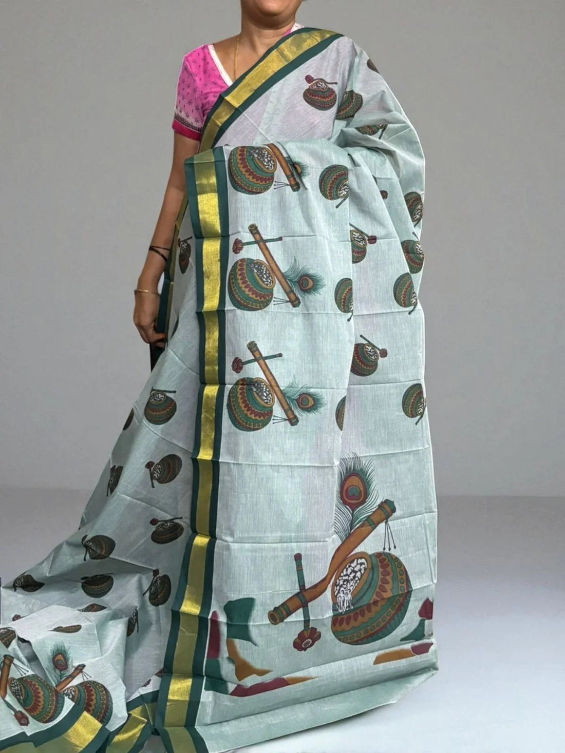 PURE MANGALAGIRI COTTON SAREE - pochampallysarees.com