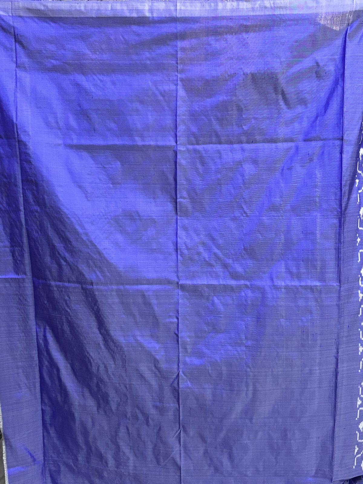 Pure Pochampally Ikkat Silk Light Voilet Sari - pochampallysarees.com