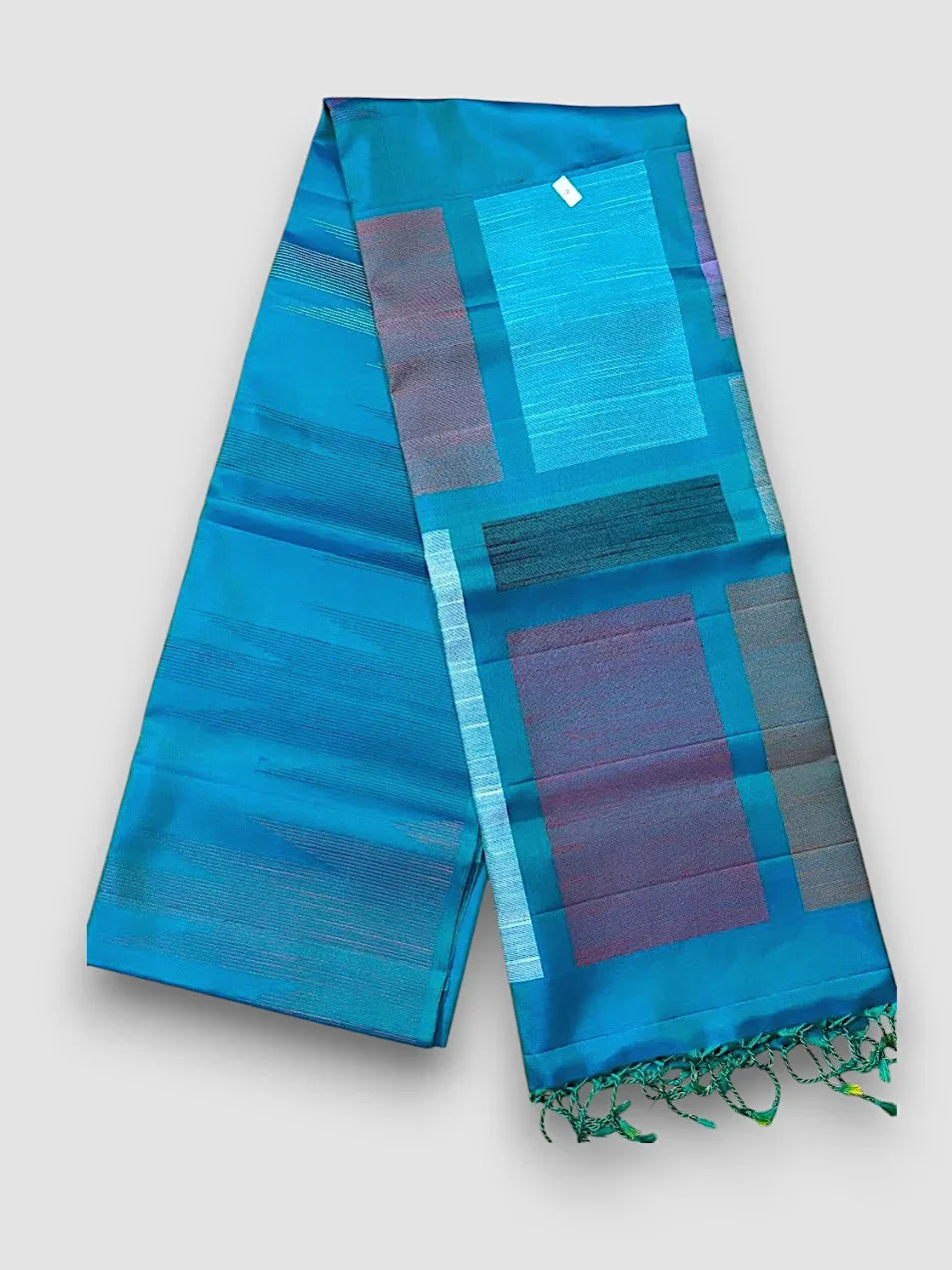 Sea Green Designer Kanchi Pure Soft Silk Saree - pochampallysarees.com