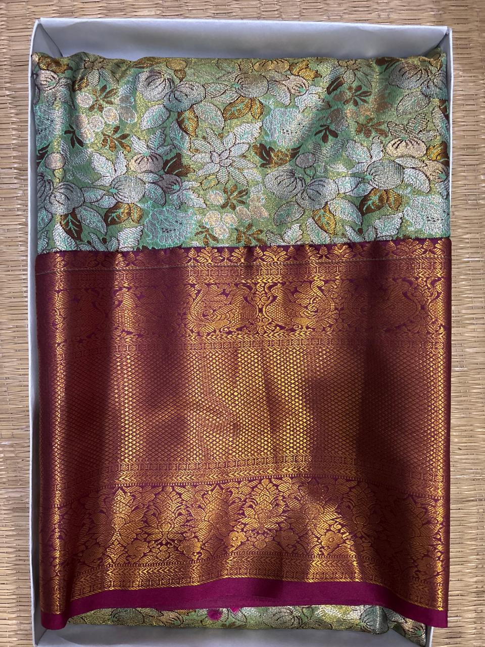 Semi Kanchi Silk Saree - pochampallysarees.com