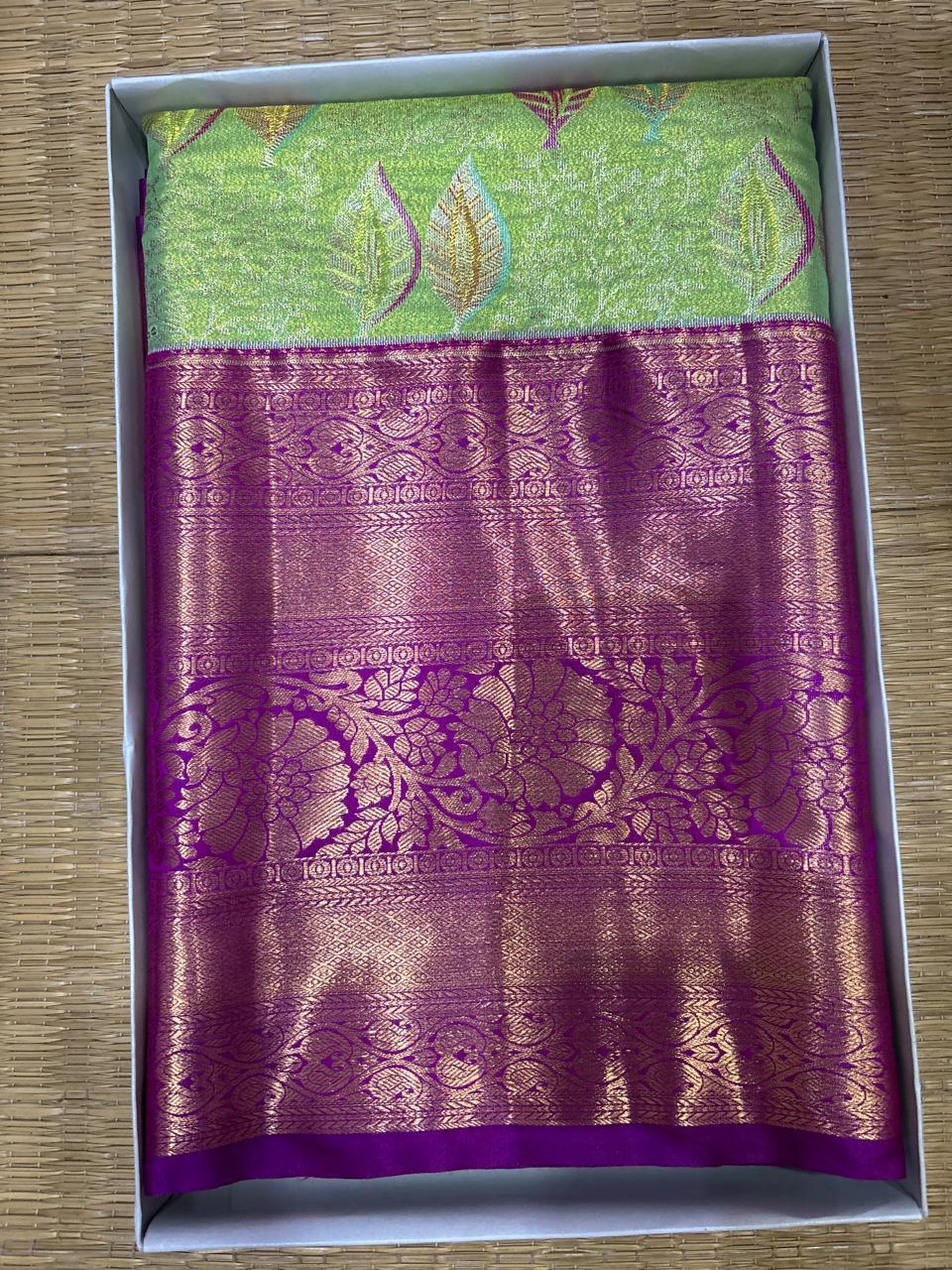 Semi Kanchi Silk Saree - pochampallysarees.com
