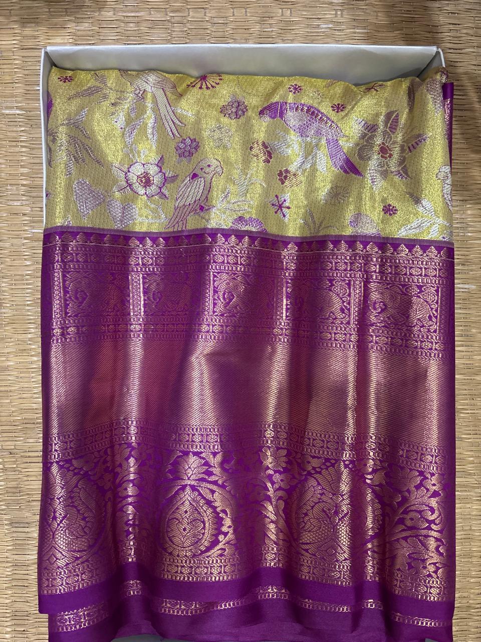 Semi Kanchi Silk Saree - pochampallysarees.com