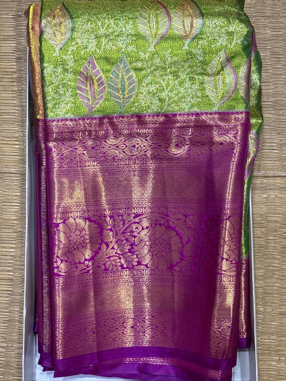 Semi Kanchi Silk Saree - pochampallysarees.com