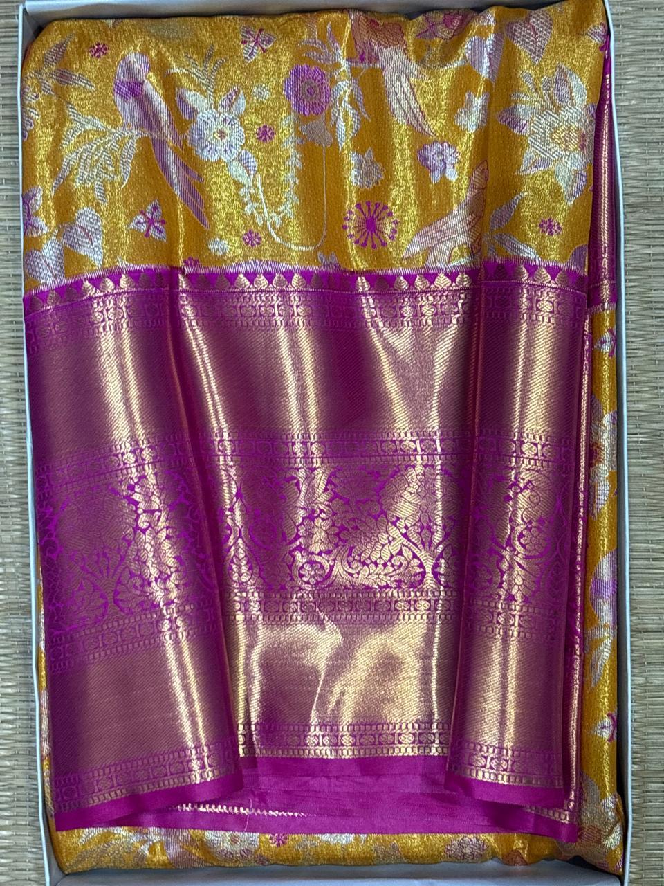 Semi Kanchi Silk Saree - pochampallysarees.com