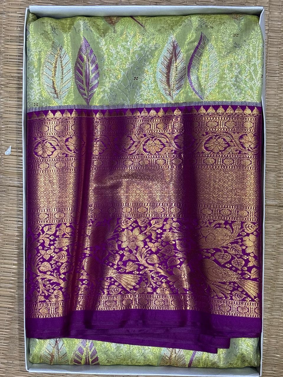 Semi Kanchi Silk Saree - pochampallysarees.com