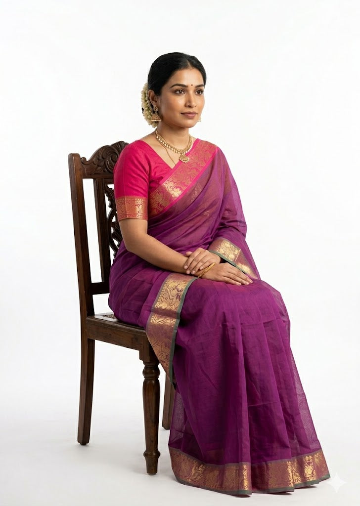 NARAYANPET COTTON Sari Online - pochampallysarees.com