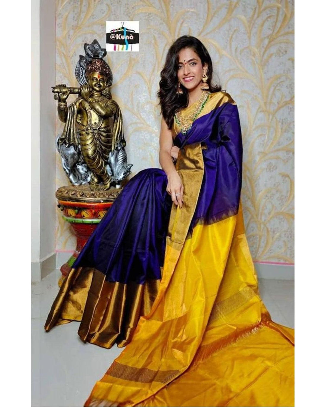 UPPADA PATTU BLUE COLOR SAREE - pochampallysarees.com