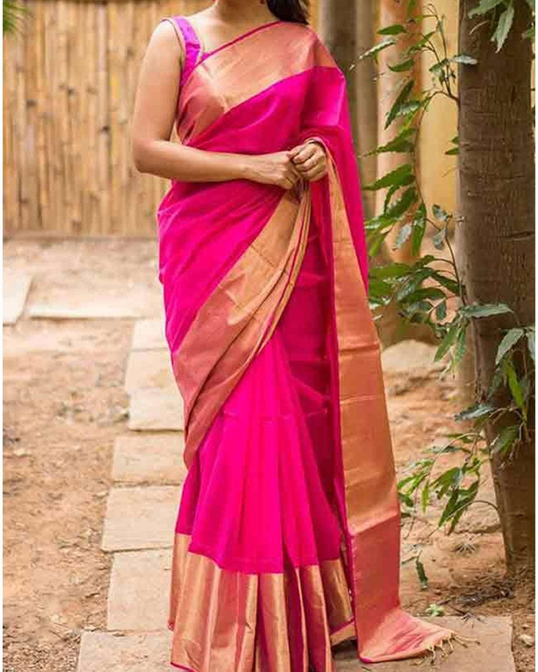 UPPADA SILK PINK COLOUR SAREE - pochampallysarees.com