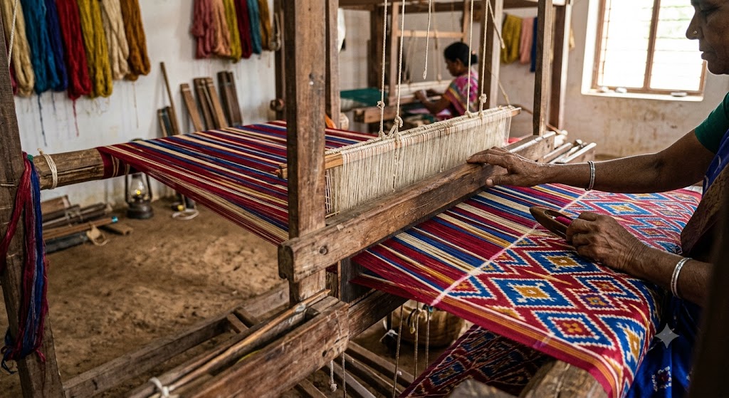 Pochampally-ikat-Silk-Saree-saree-Cost-online-pochampallysarees.com