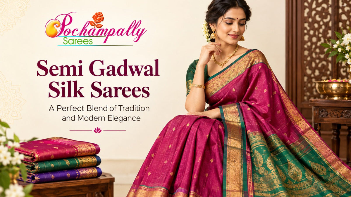 Semi-gadwal-Silk-Saree-pochampallysarees.com