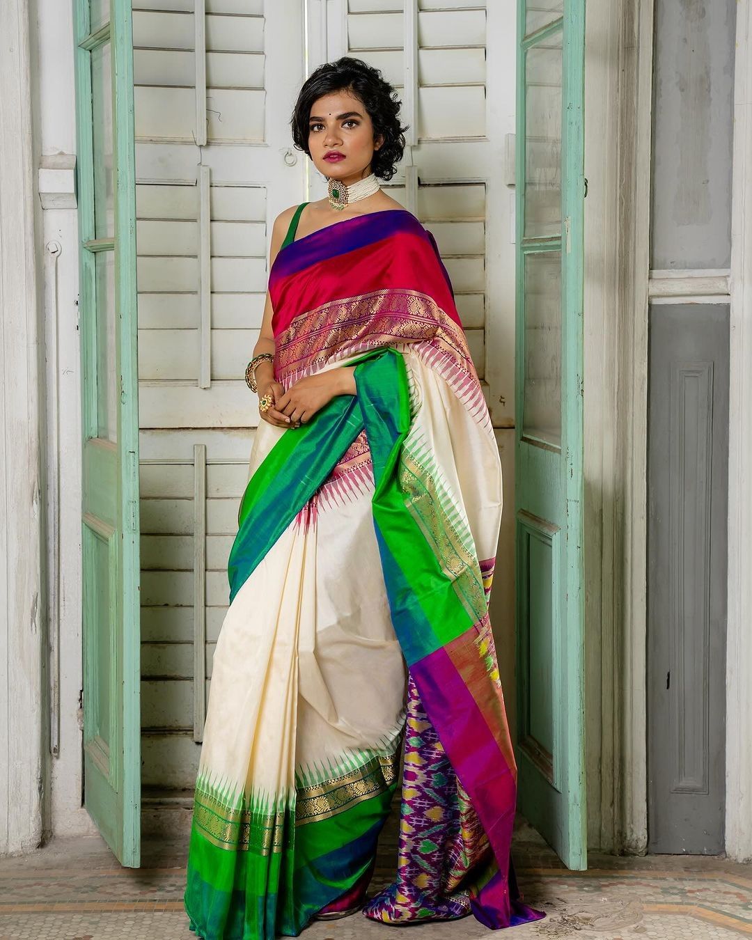 Pochampally-Ikkat-Silk-Saree-Pochampallysarees.com