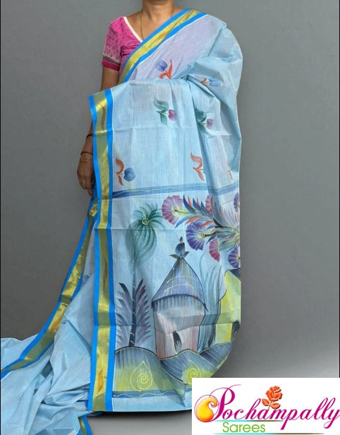 Mangalagiri-Cotton-Sarees-Pochampallysarees.com